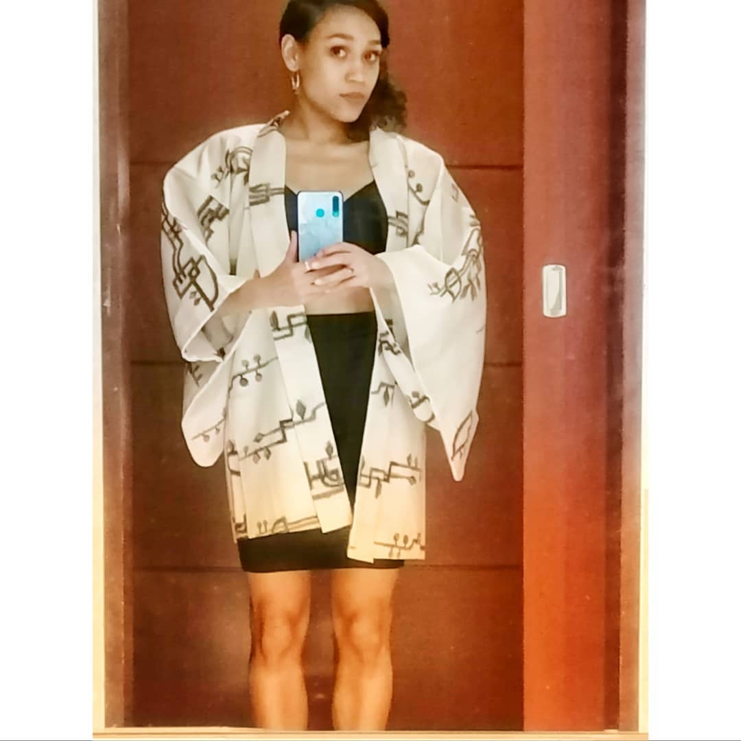 Customer wearing Sumo Vintage